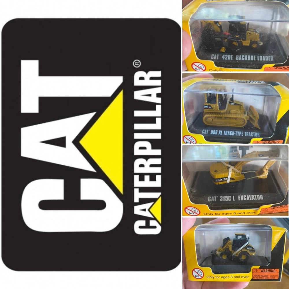 Set of 4 Norscot Scale Models Die-Cast Caterpillar